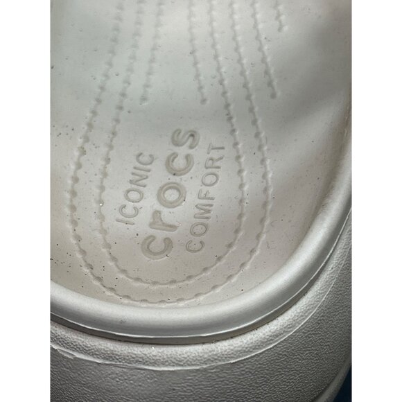 Crocs Womens BAYA Platform Clogs Beige Size 10 Lightweight Comfort Iconic - Picture 5 of 7